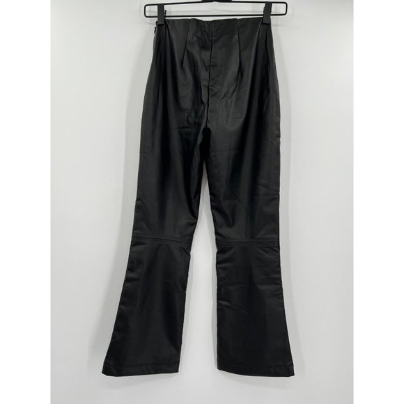 **SOLD**Tuckernuck Women's Black Faux Leather Ashford Pants - Picture 7 of 8